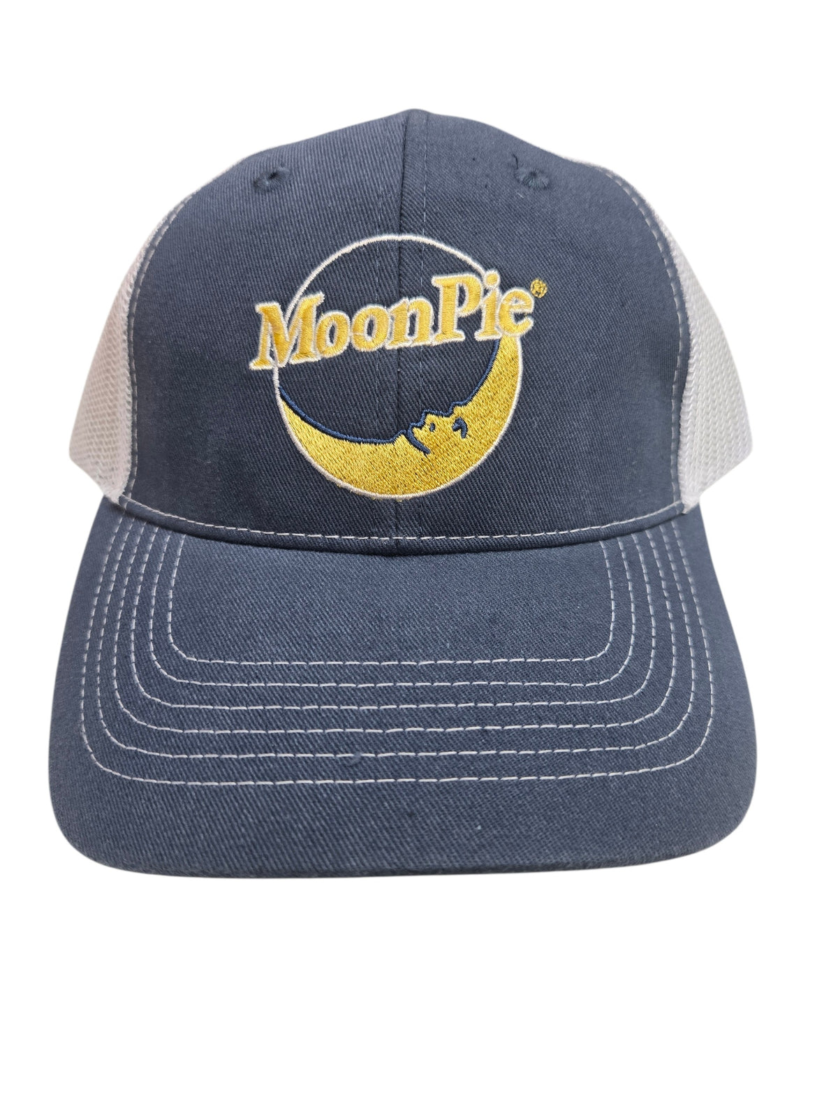 MoonPie logo Trucker Hat Navy/White