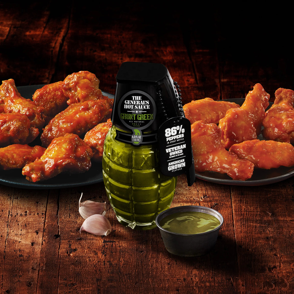 Generals Hot Sauce Grunt Green