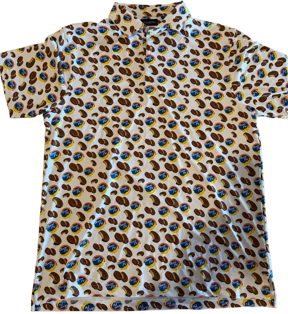 MoonPie Golf Polo Shirt White