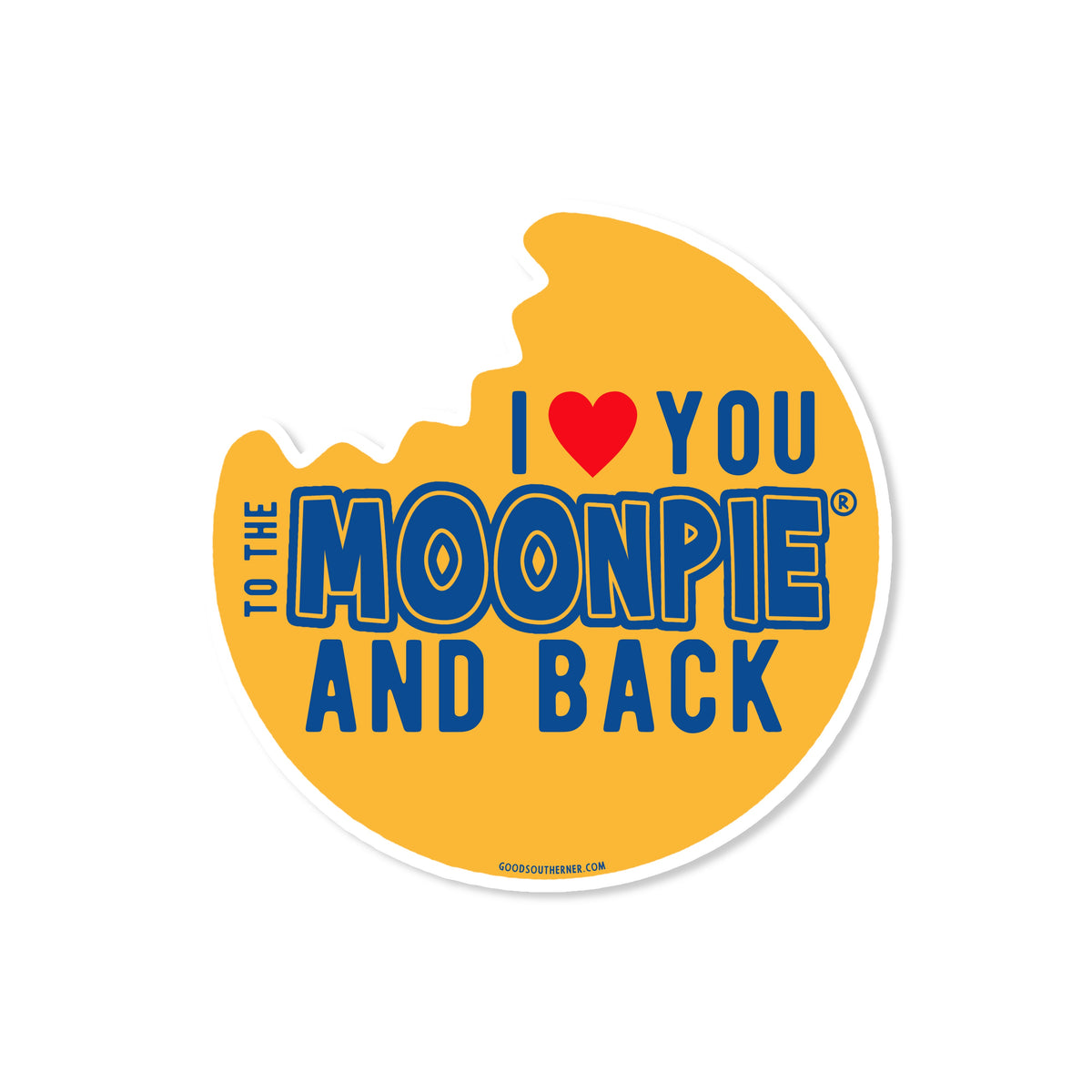 STICKER I Love You to the MoonPie Bite