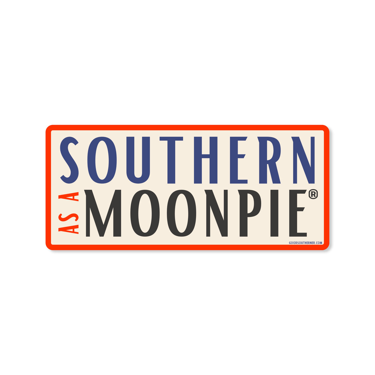 STICKER Southern as a MoonPie
